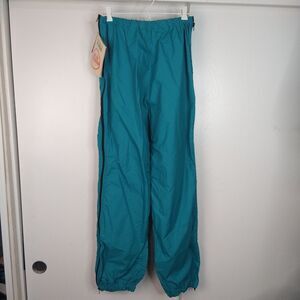 NEW Vtg LL Bean Windbreaker Side Zip Outdoor Pants Men Sz M Blue Camping Hiking